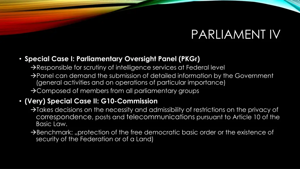 parliament iv