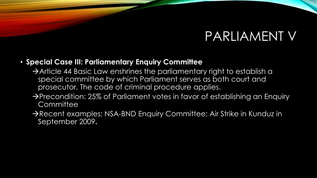 parliament v