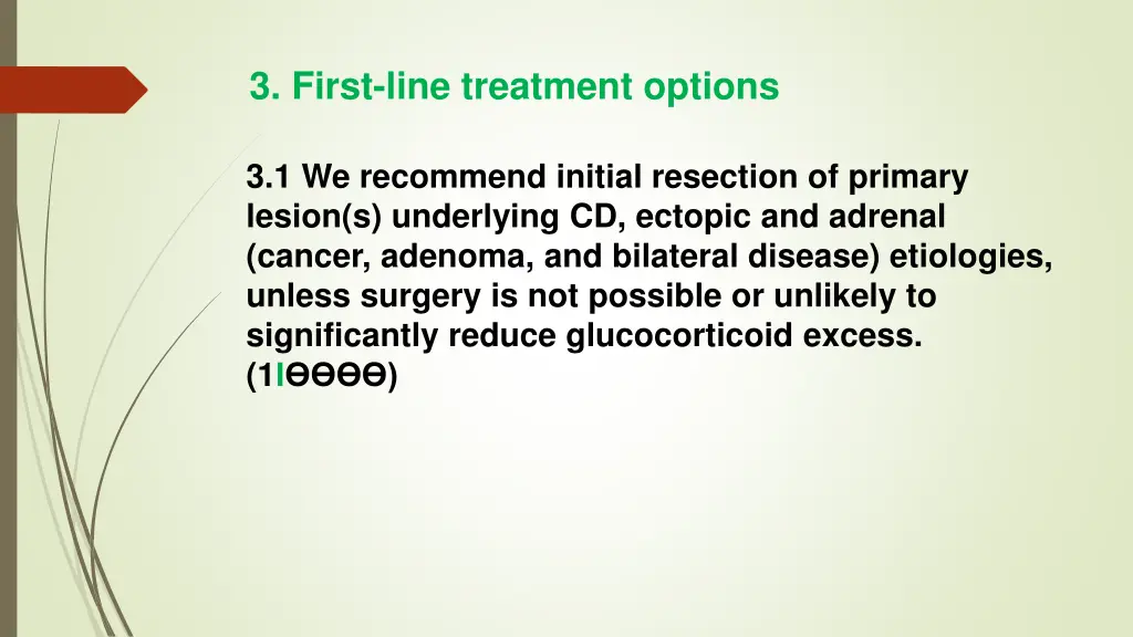 3 first line treatment options