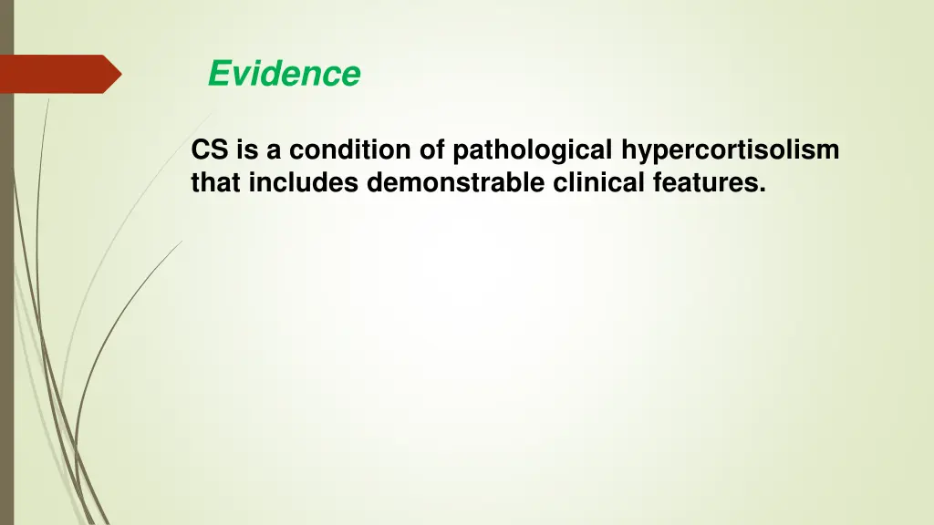 evidence