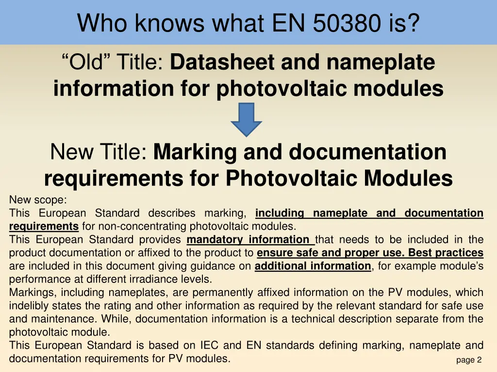 who knows what en 50380 is