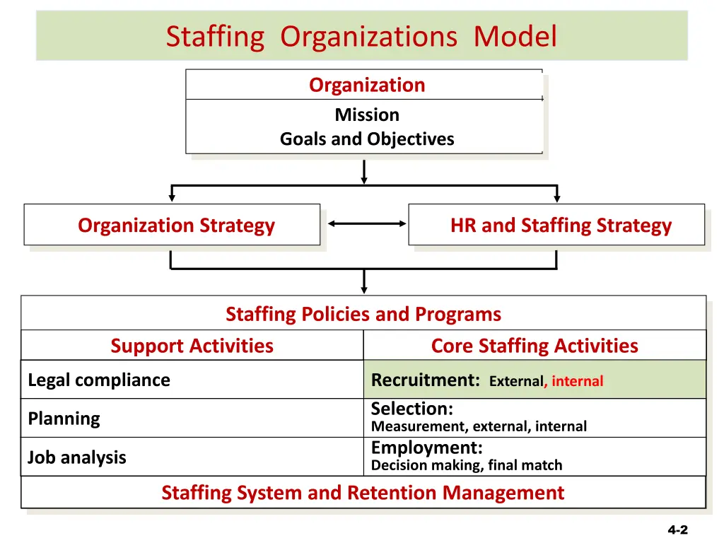 staffing organizations model