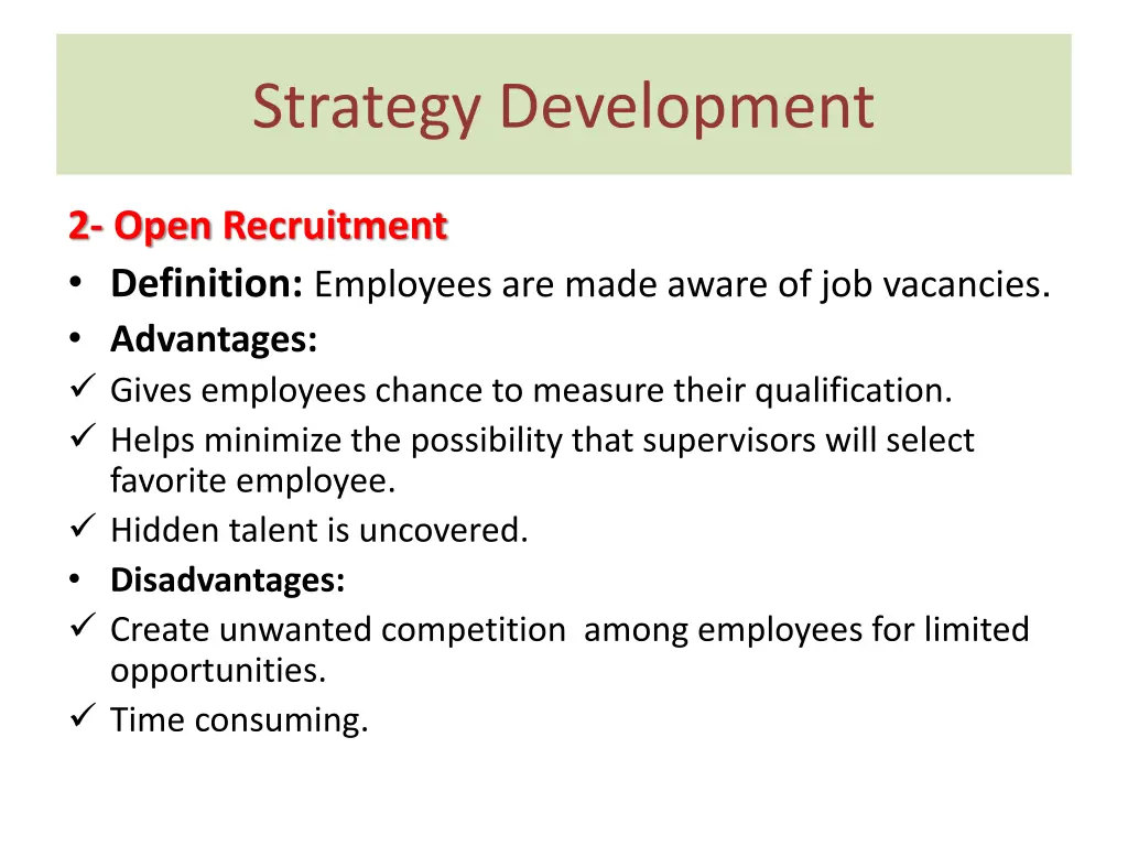 strategy development 2