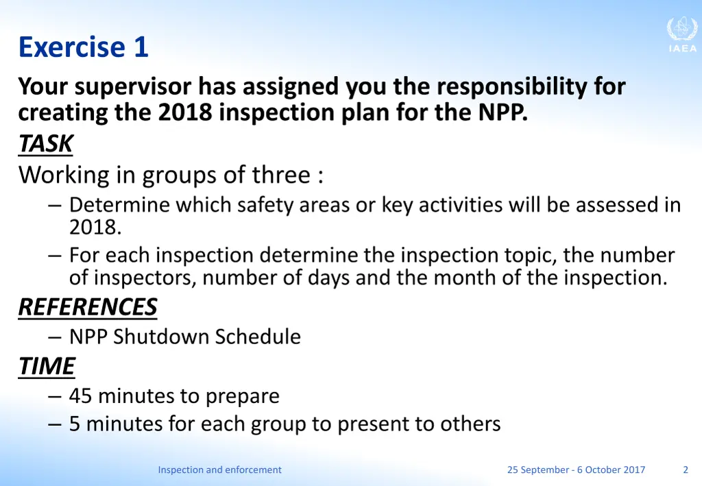 exercise 1 your supervisor has assigned