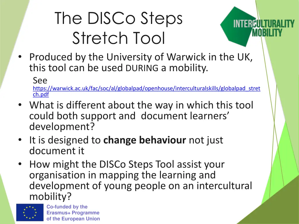 the disco steps stretch tool produced