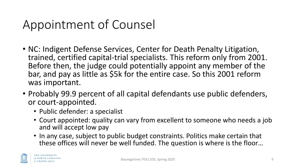 appointment of counsel