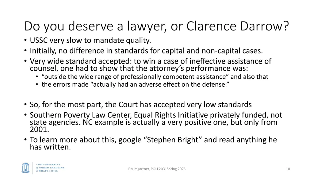 do you deserve a lawyer or clarence darrow ussc