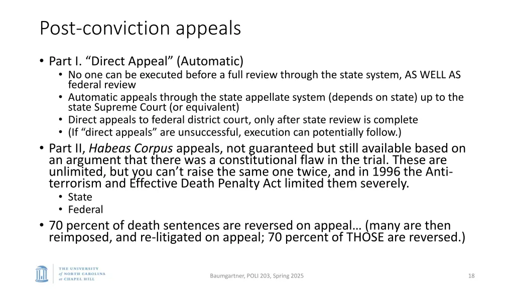 post conviction appeals