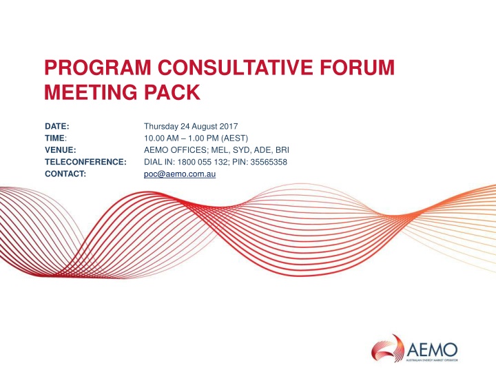 program consultative forum meeting pack