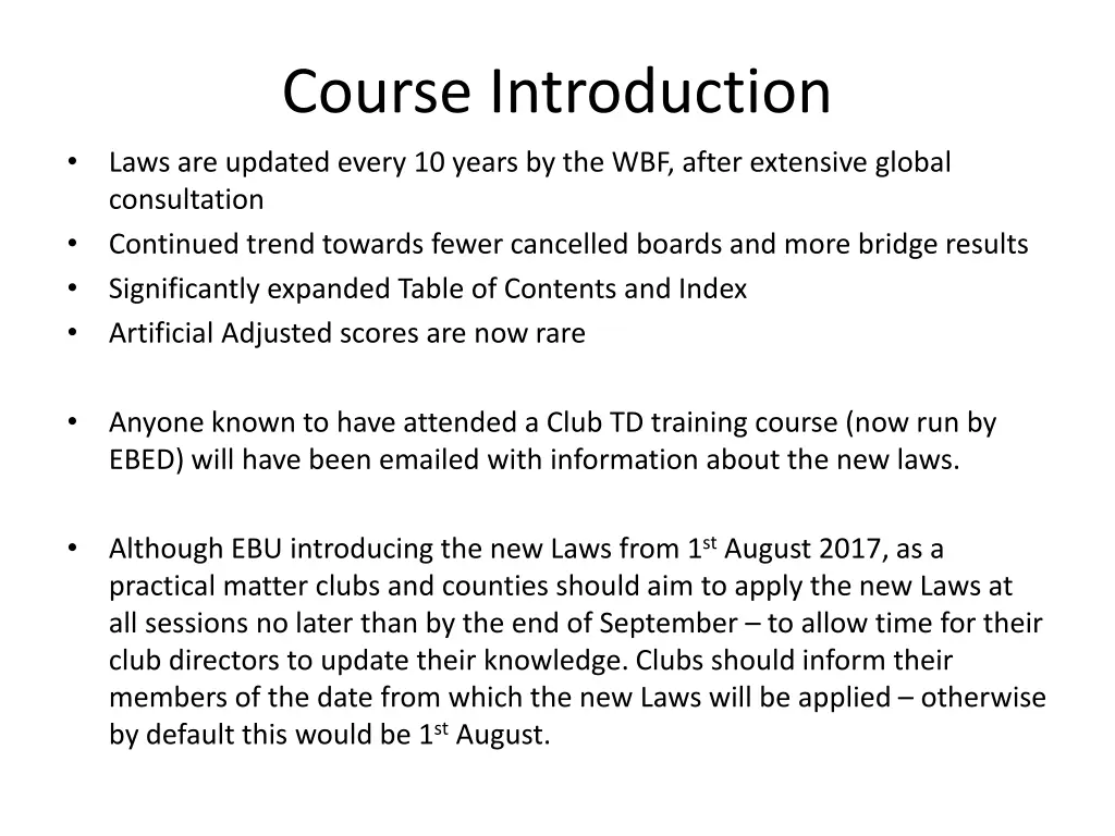 course introduction