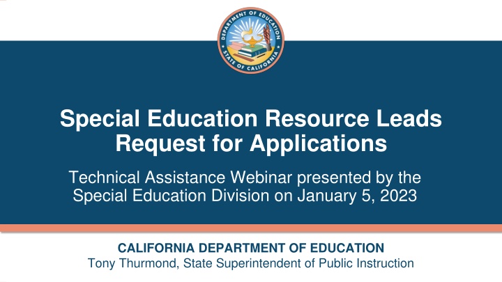 special education resource leads request