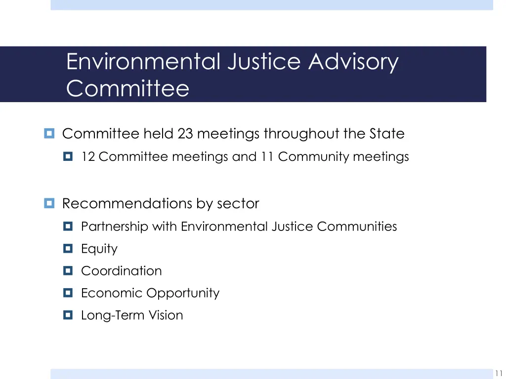 environmental justice advisory committee