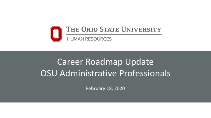 career roadmap update osu administrative
