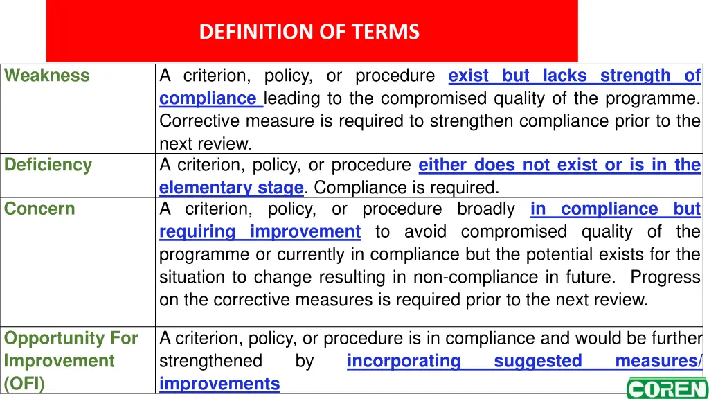 definition of terms