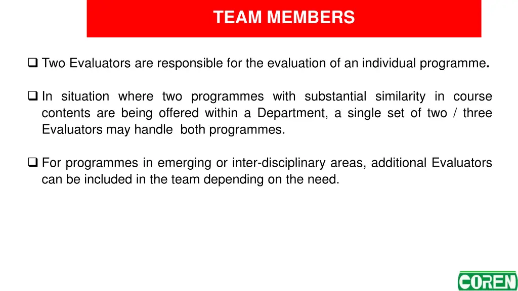 team members