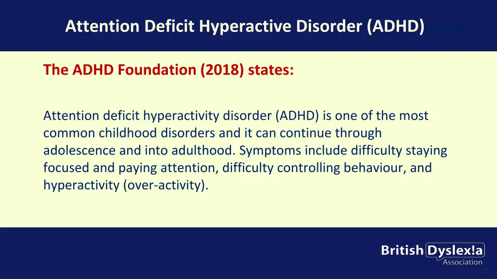 attention deficit hyperactive disorder adhd adhd