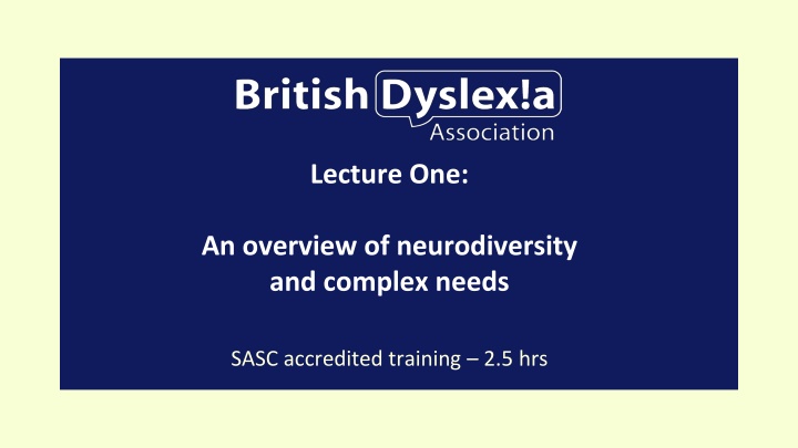 lecture one