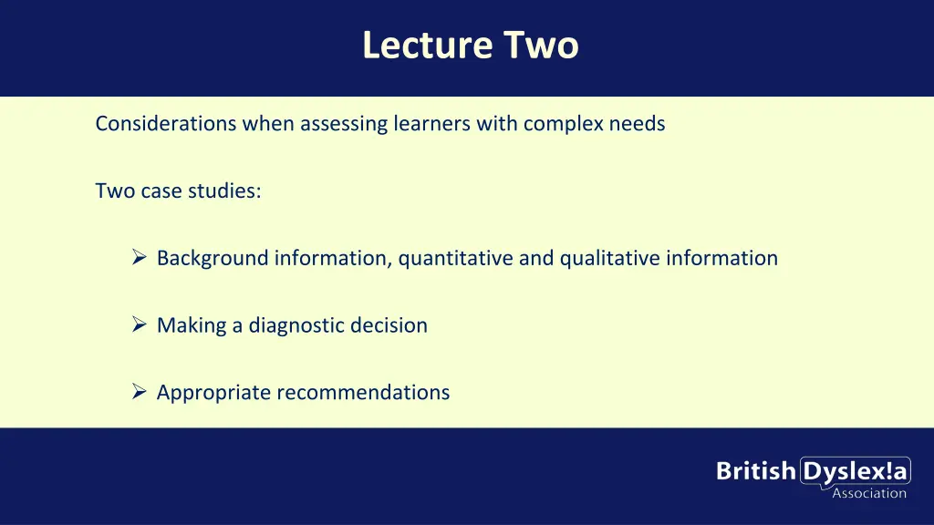 lecture two