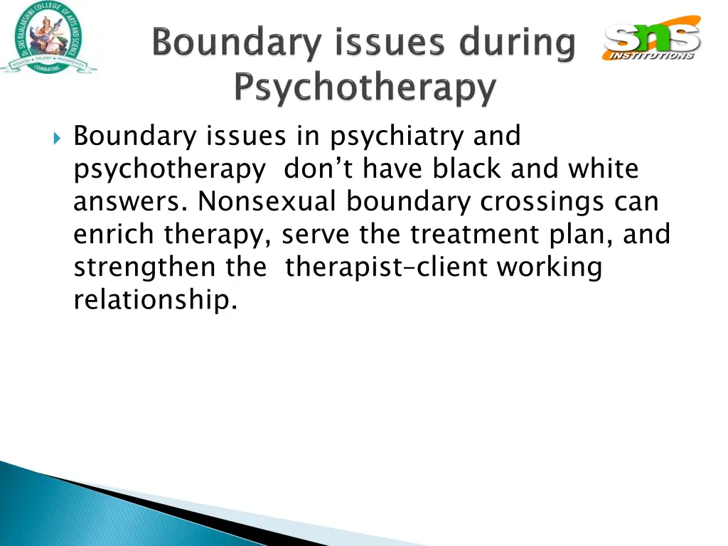 boundary issues in psychiatry and psychotherapy