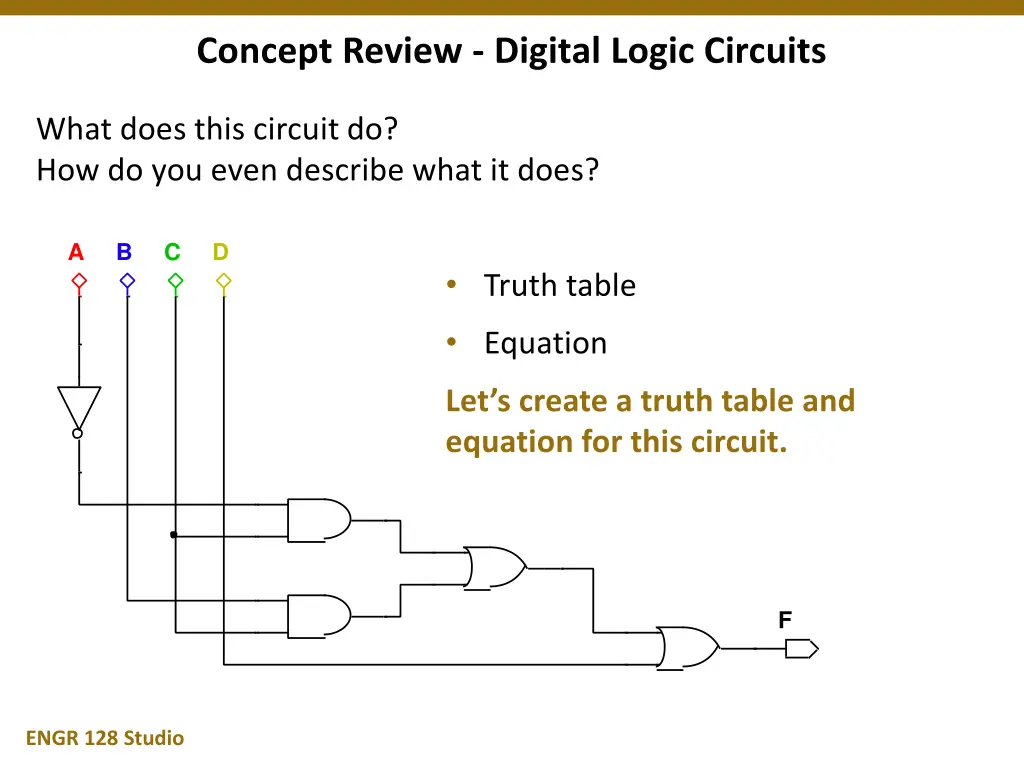 concept review digital logic circuits