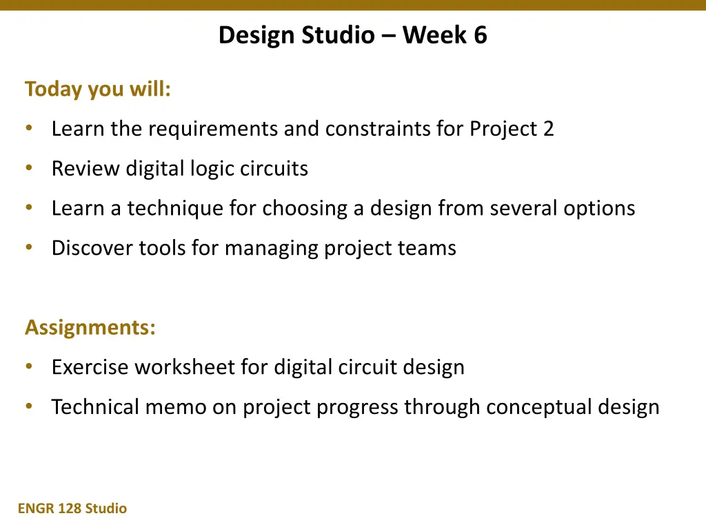 design studio week 6