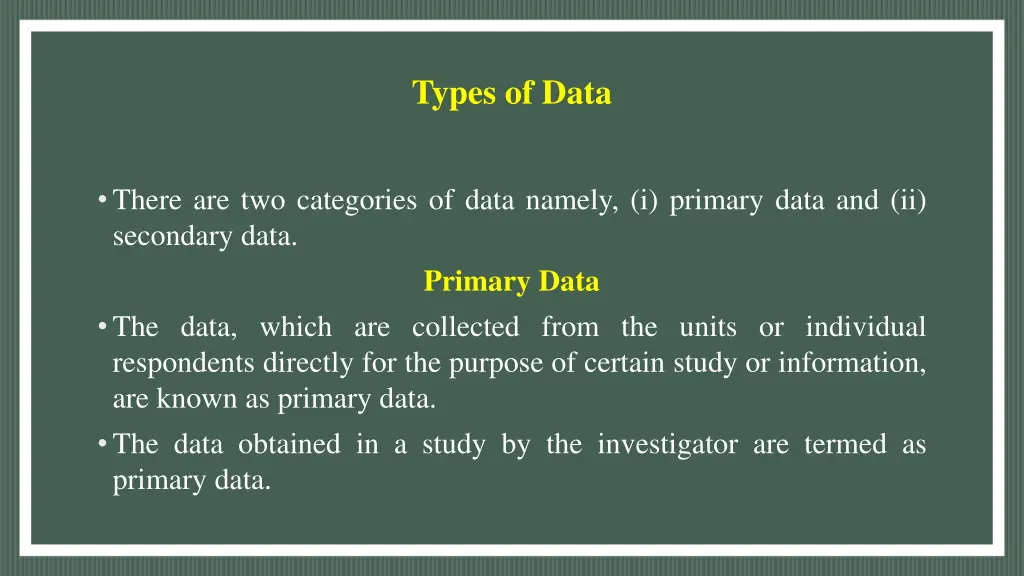 types of data