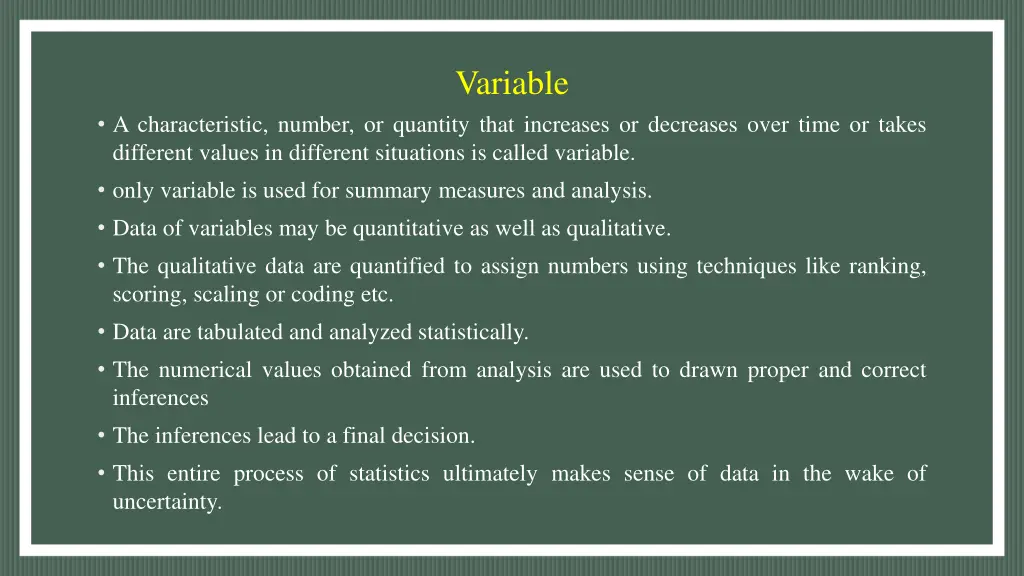 variable
