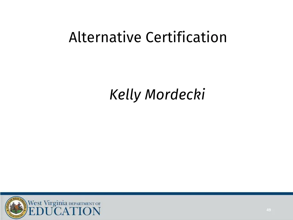 alternative certification
