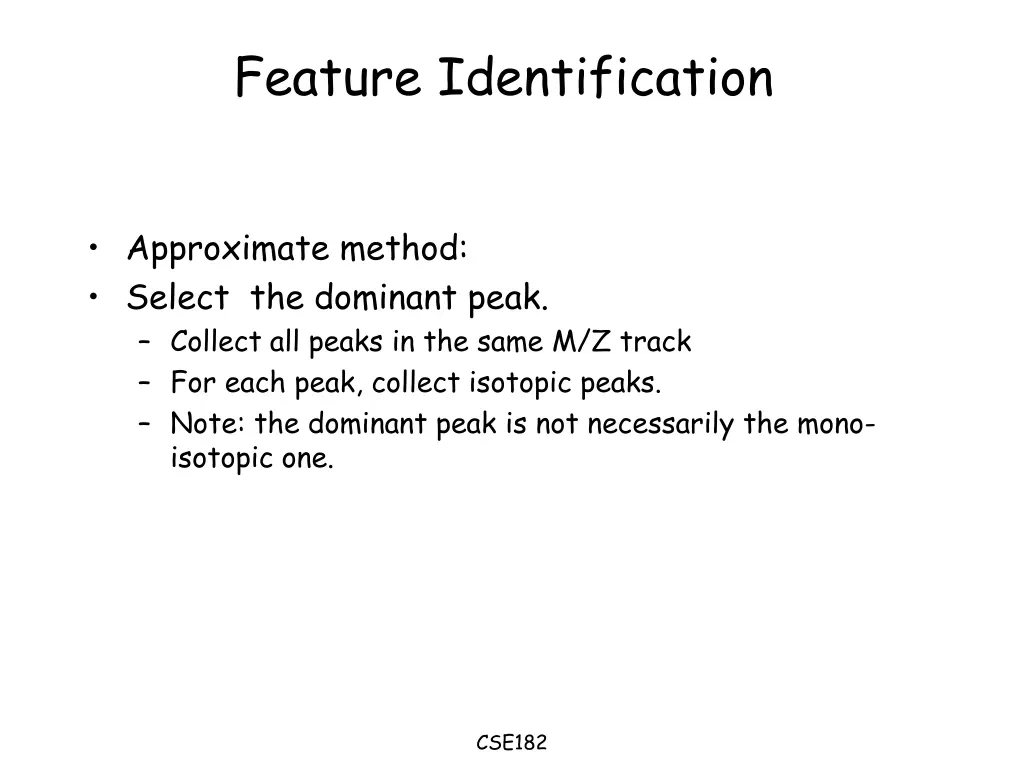 feature identification 1