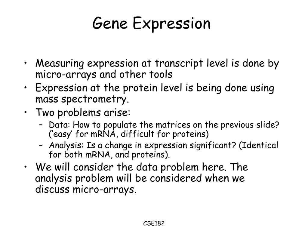 gene expression