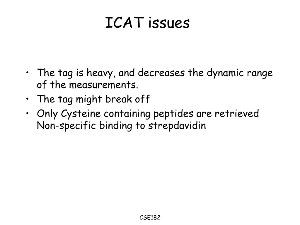 icat issues