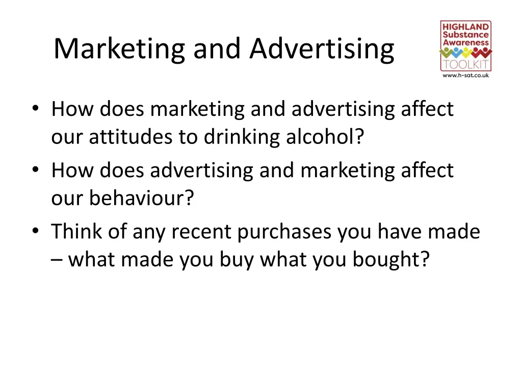 marketing and advertising