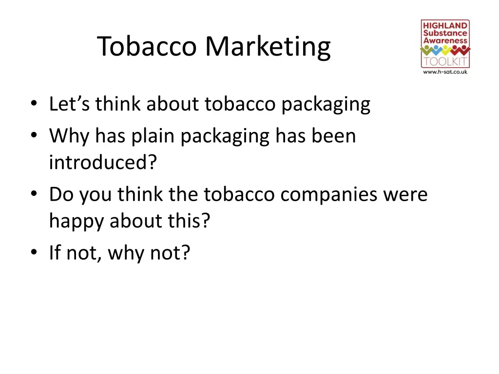 tobacco marketing