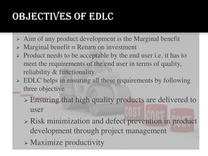 aim of any product development is the marginal