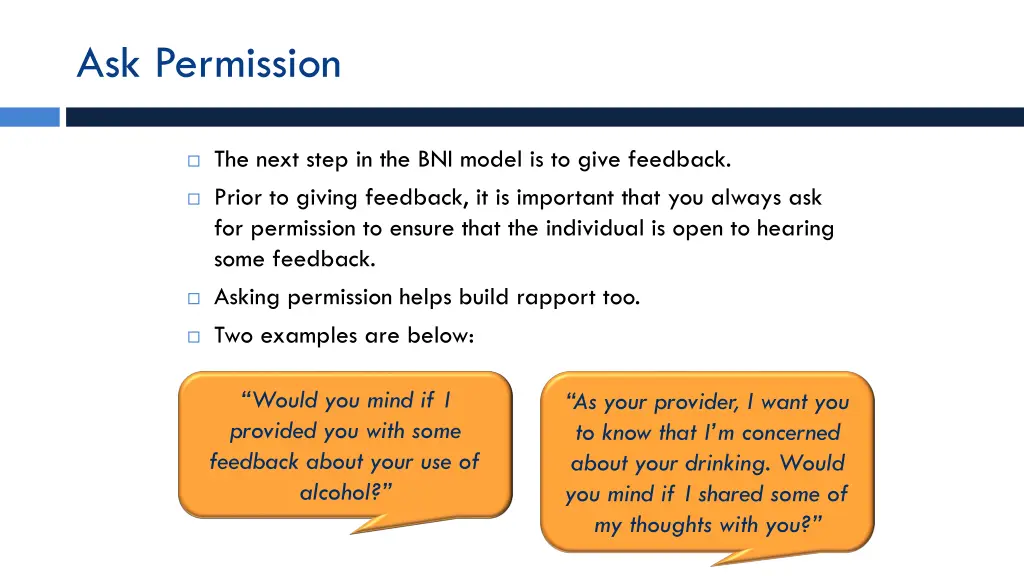 ask permission