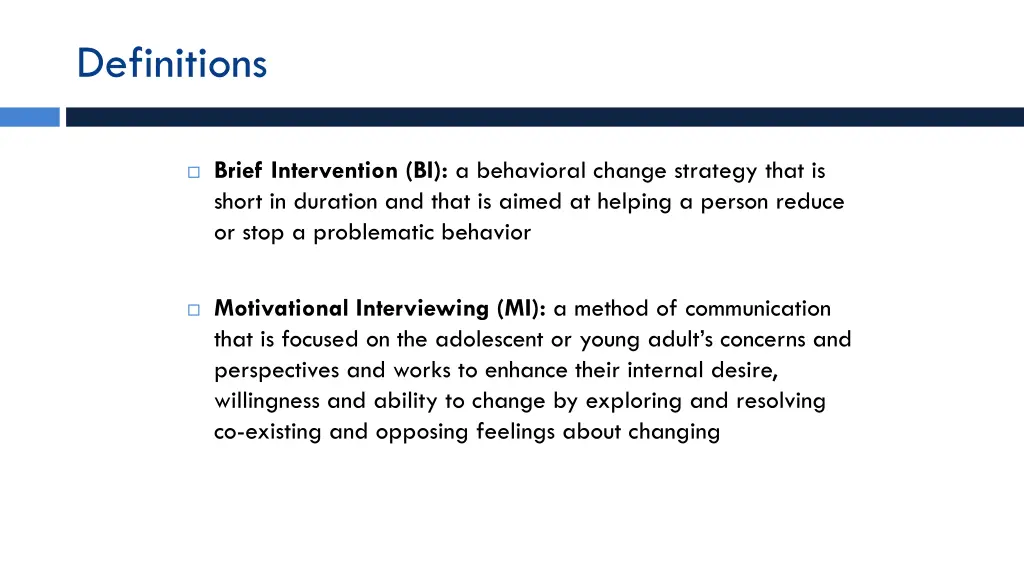 definitions