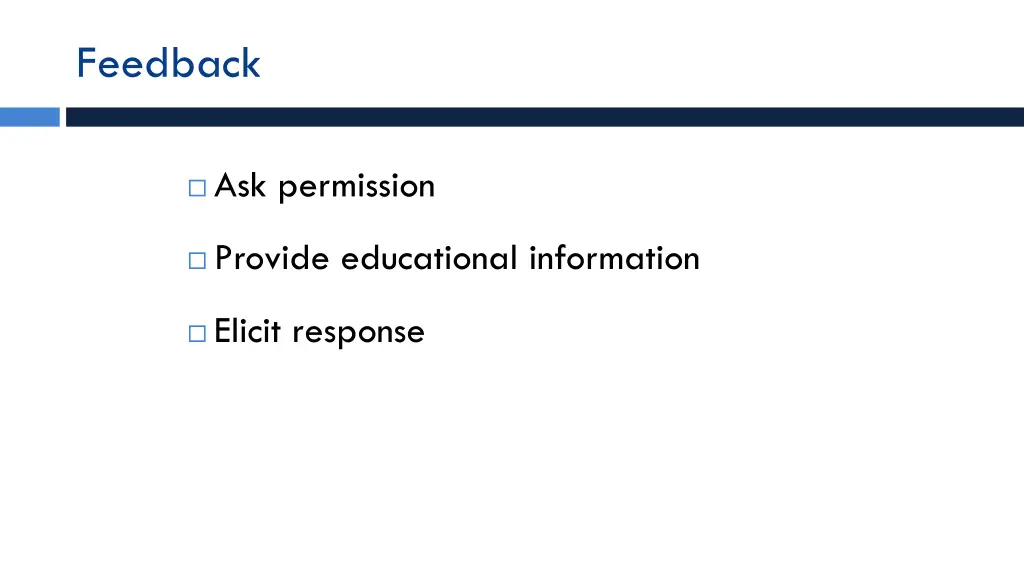 feedback
