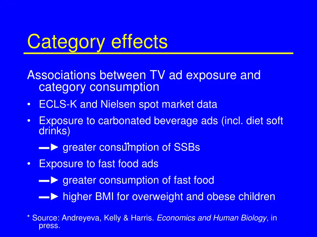 category effects