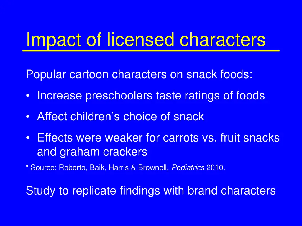 impact of licensed characters