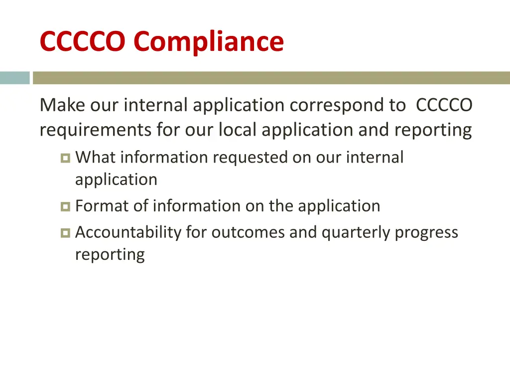 cccco compliance