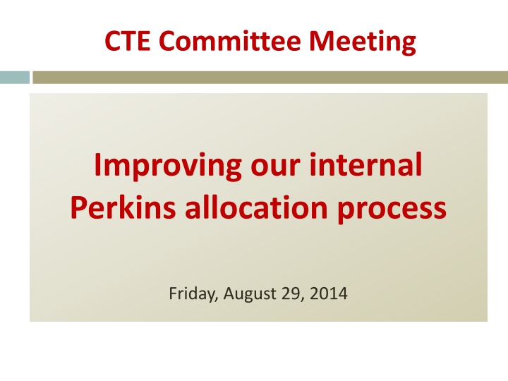 cte committee meeting