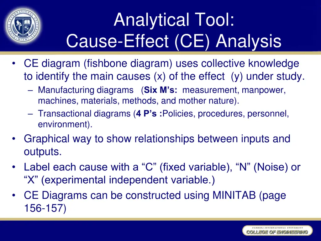 analytical tool cause effect ce analysis