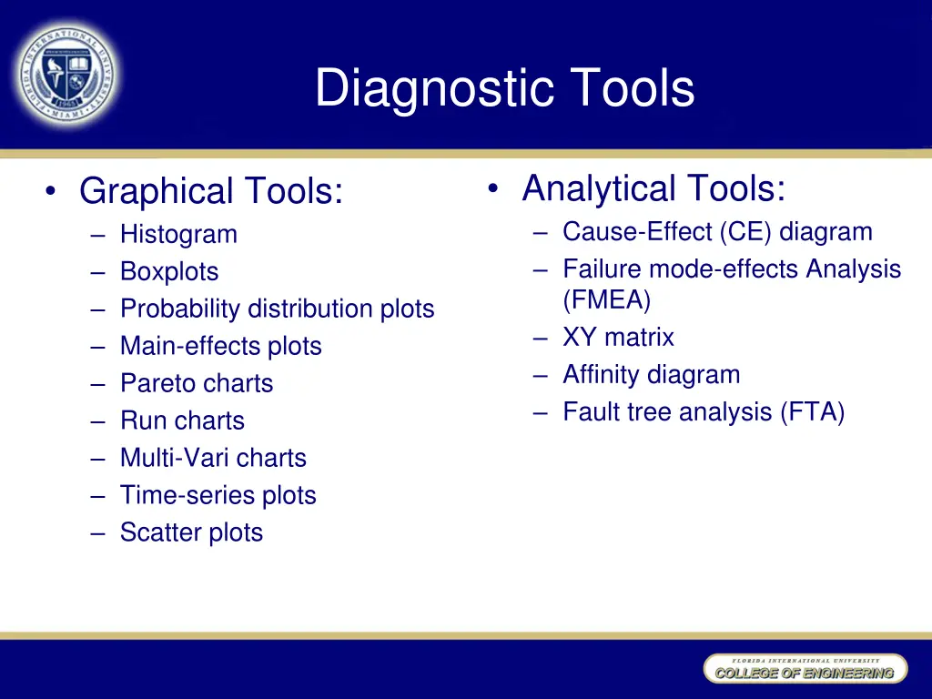 diagnostic tools