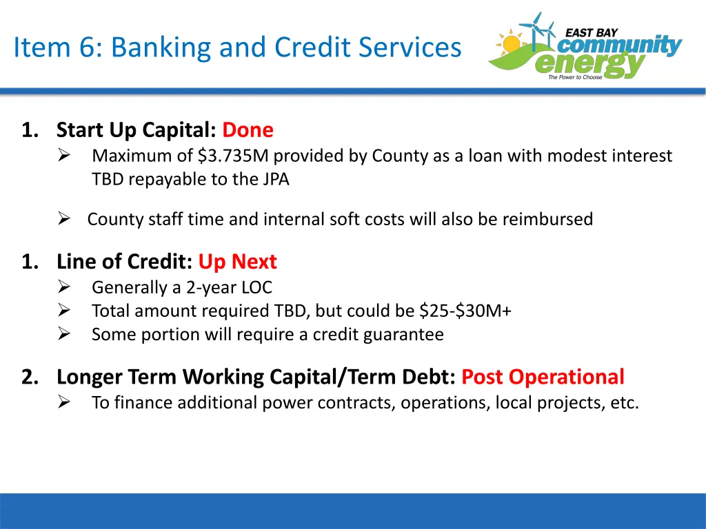 item 6 banking and credit services