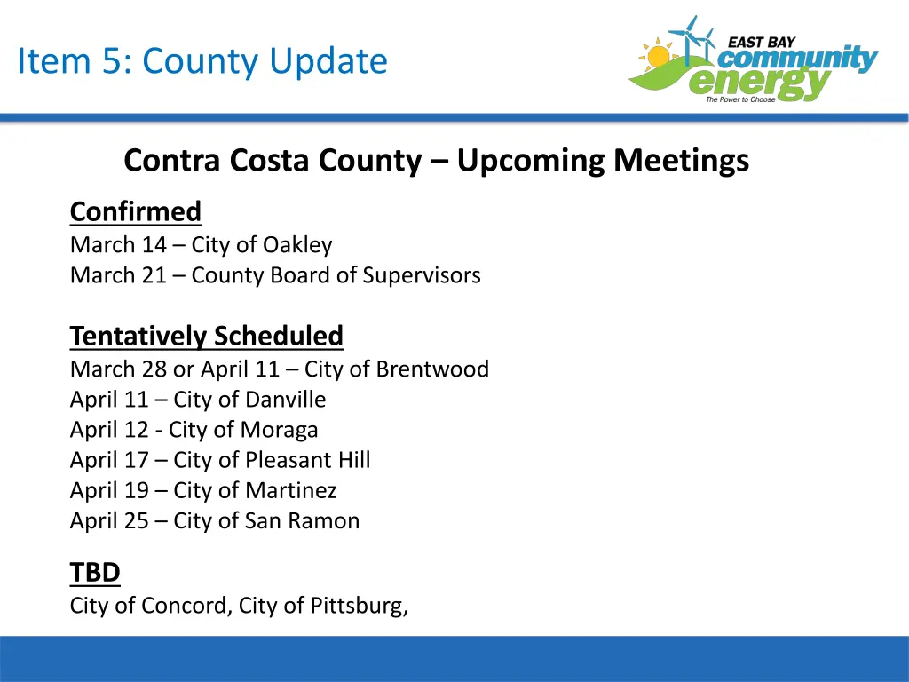 item 5 county update