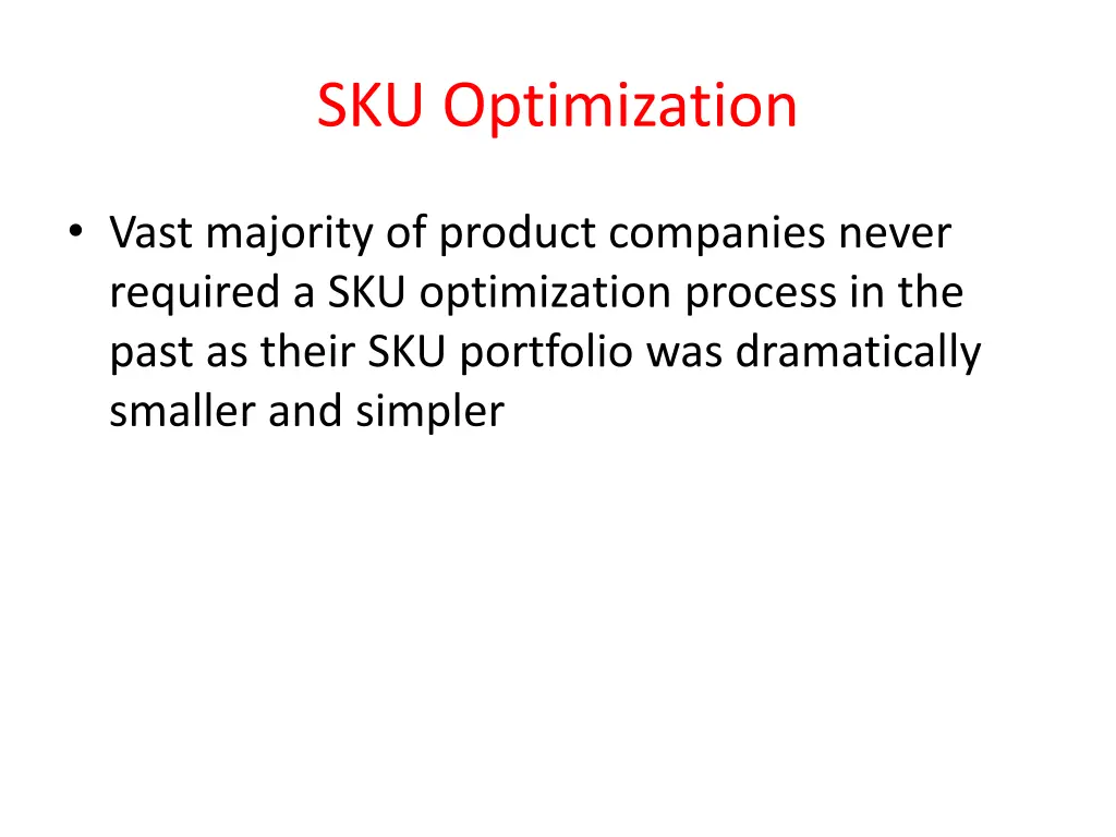 sku optimization 3