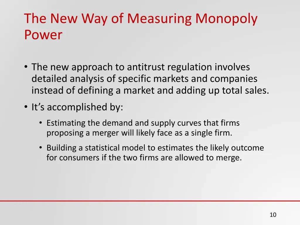 the new way of measuring monopoly power
