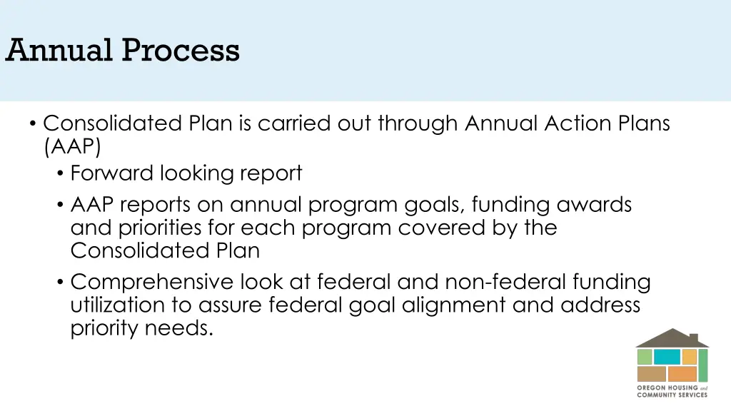 annual process