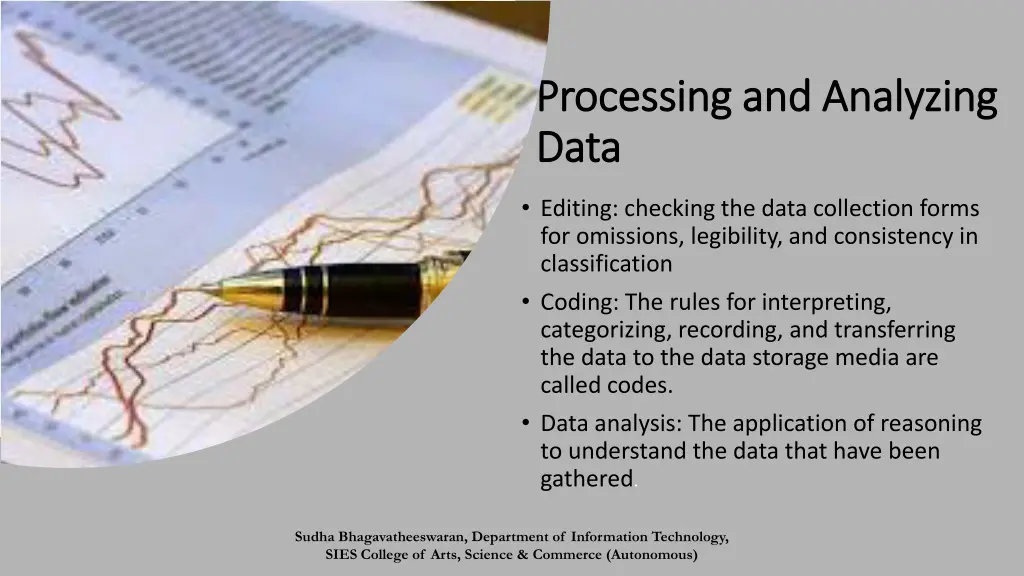 processing and analyzing processing and analyzing