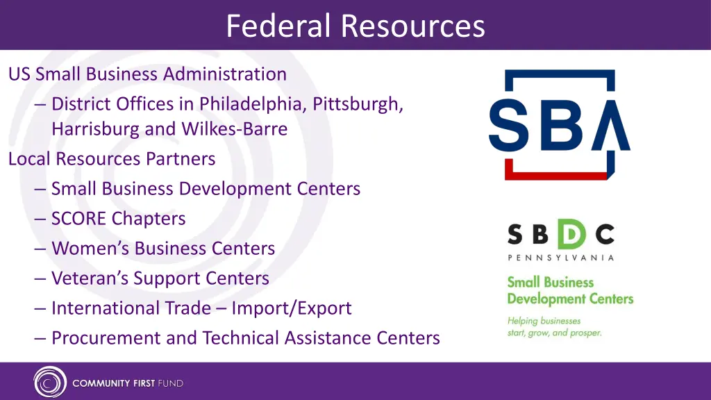 federal resources